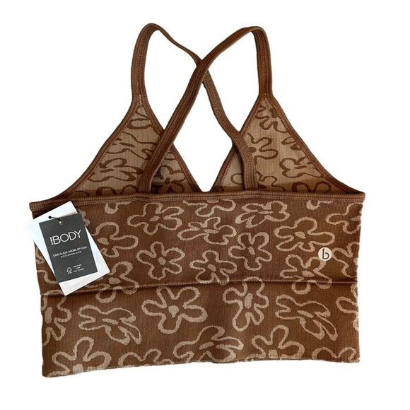 COTTON ON Womens Size M Seamless Floral Jacquard Athletic Crop Top NWT - Picture 5 of 6